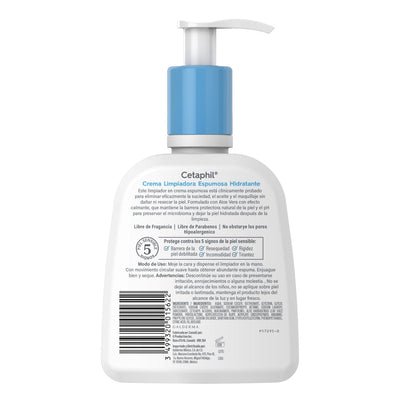 Cetaphil Crema Limpiadora Espumosa Hidratante 237ml