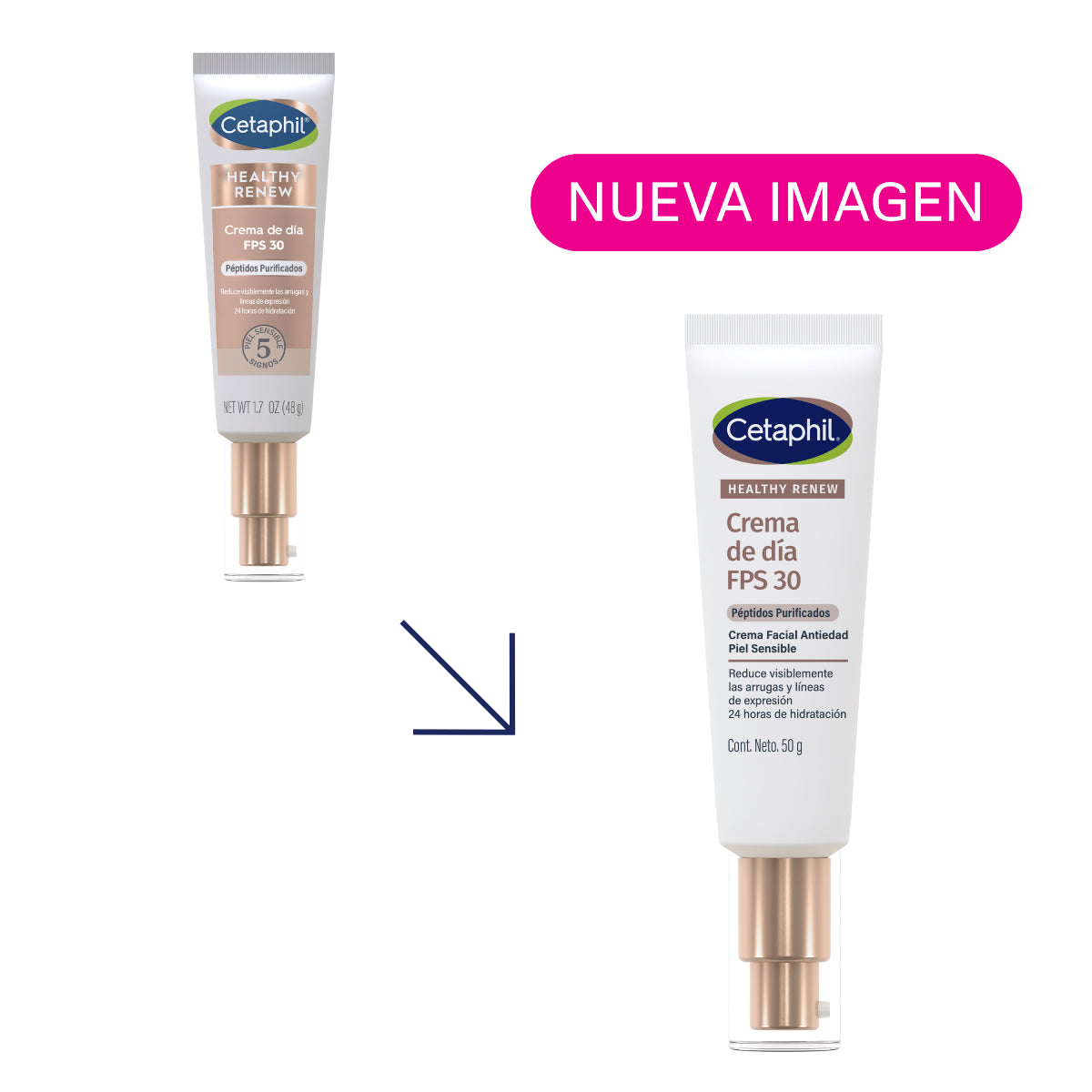 Cetaphil Healthy Renew Crema de Día con FPS 30 Protección Solar 50g.