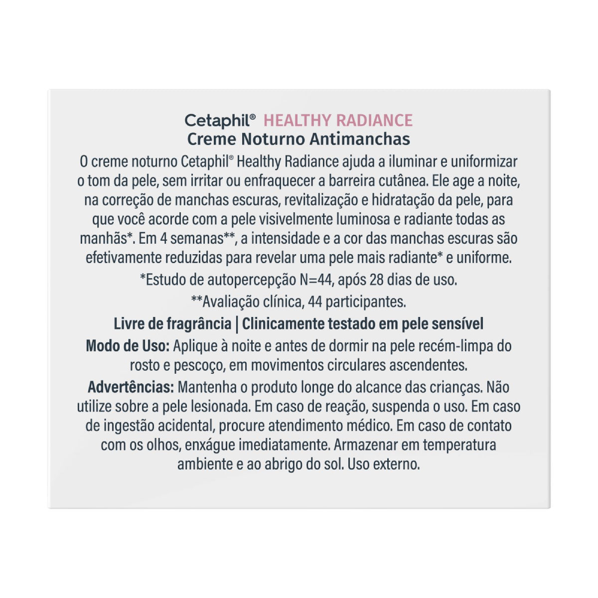 Cetaphil Healthy Radiance Crema Nocturna Anti-manchas 50g.