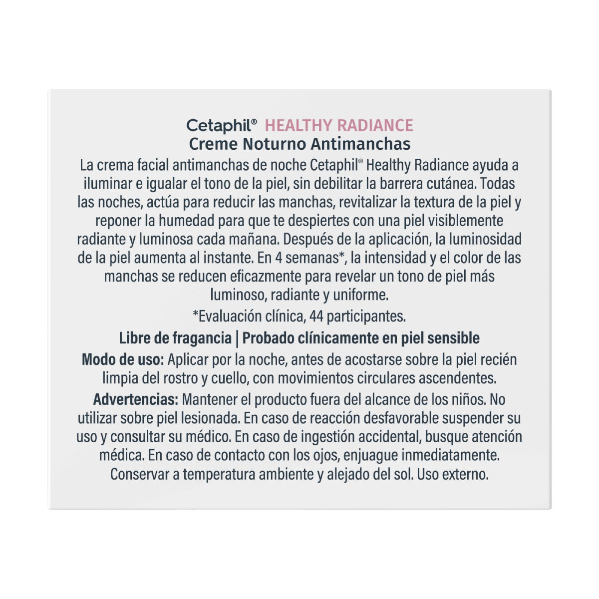 Cetaphil Healthy Radiance Crema Nocturna Anti-manchas 50g.