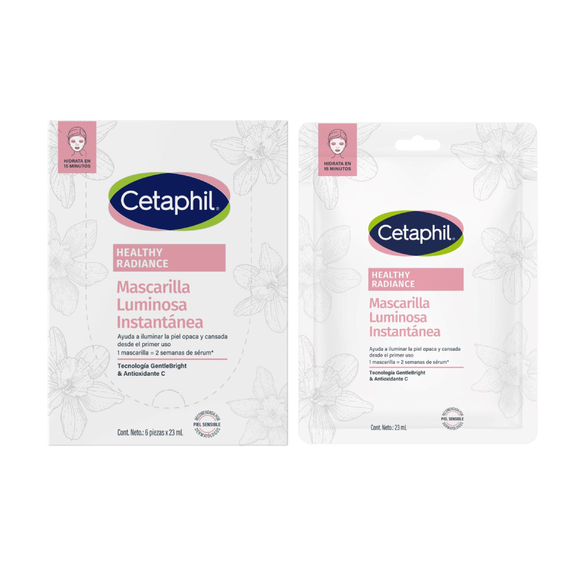 Cetaphil Healthy Radiance Mascarilla Luminosa Instantánea 6u.