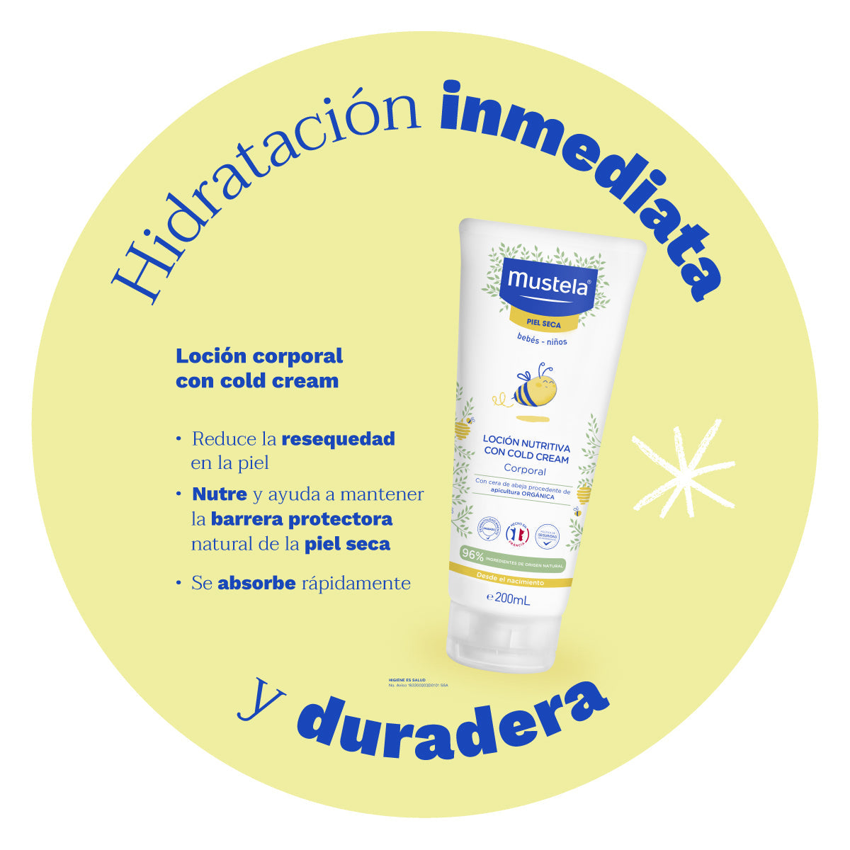 Mustela Loción Corporal Cold Cream 200 ml