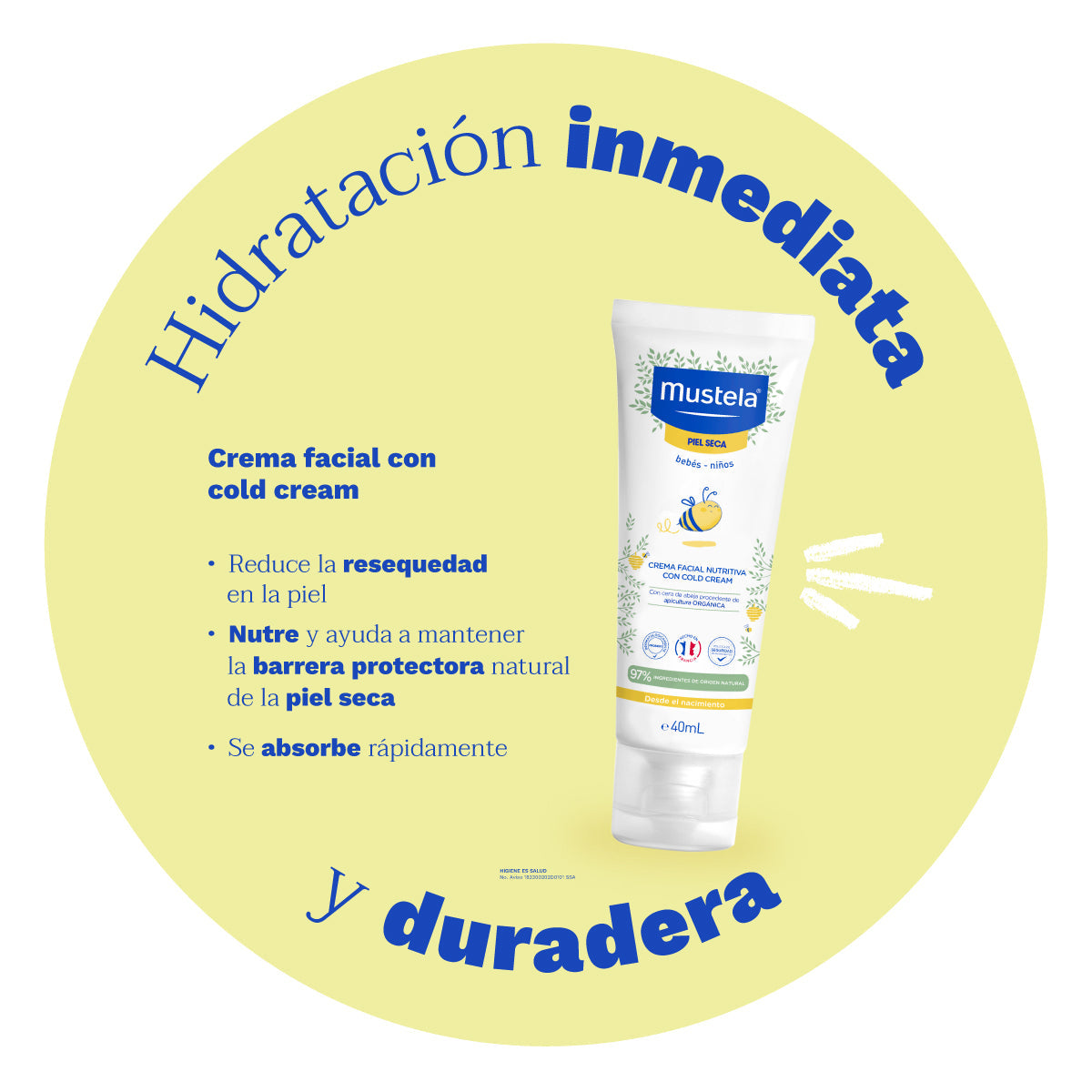 Mustela Crema Facial Cold Cream 40 ml