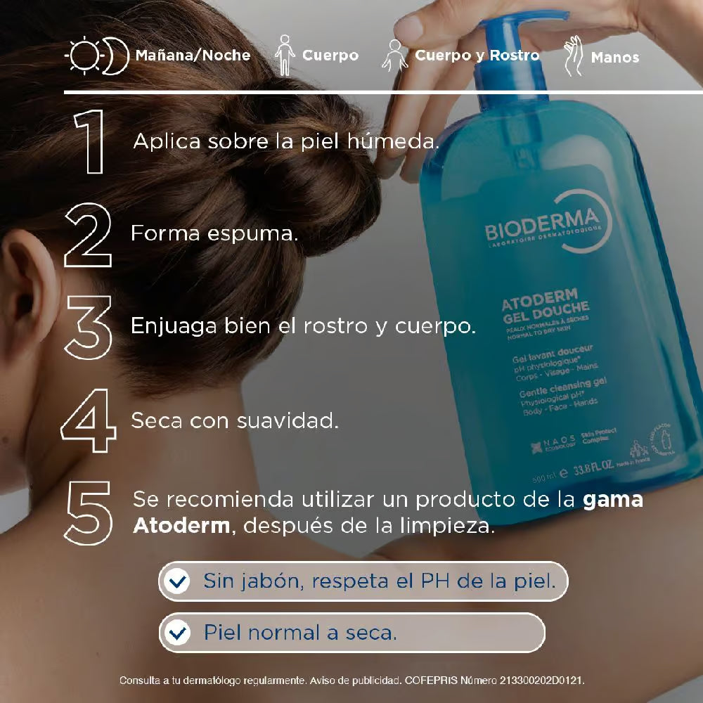 Bioderma Atoderm gel ducha 500ml