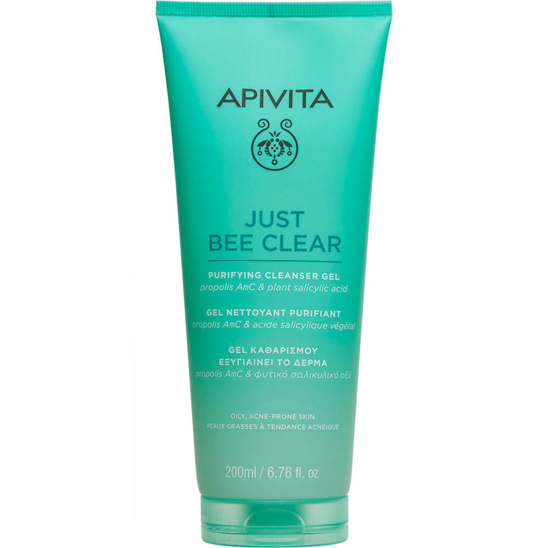 APIVITA Just Bee Clear Limpiador Para Piel Mixta A Grasa 200ml.