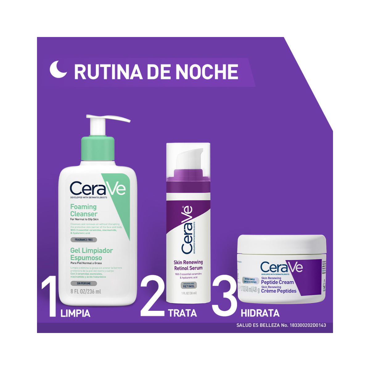 CeraVe Skin Renewing Serum Retinol Renovador Facial 30Ml.