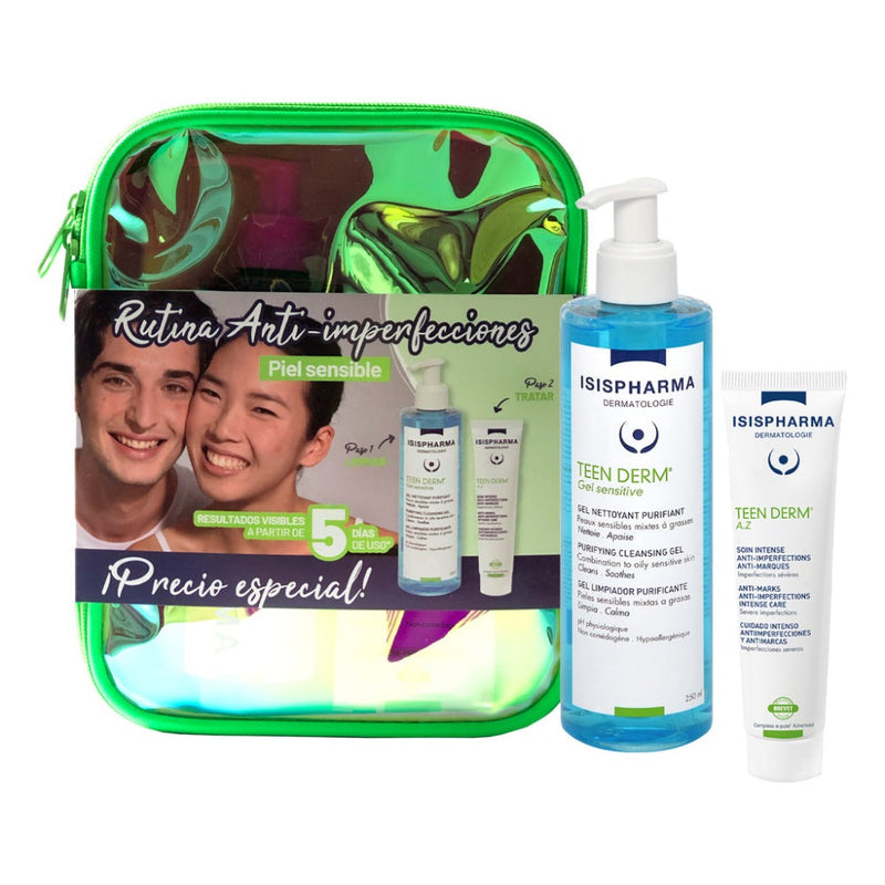 Kit-Teen Derm Gel Sensitive 250ml + Teen Derm A.Z 30ml