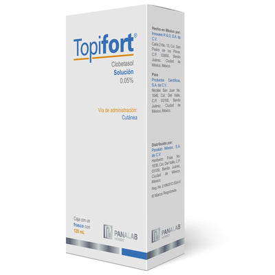 Panalab Topifort Solución Clobetasol 0.05% 120ml.