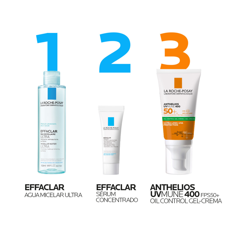 Posay Kit La Roche-Posay Kit Anthelios UVMune 400 Oil Control Gel-Crema 50ml ...