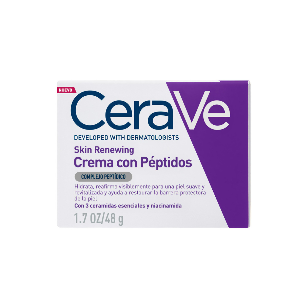 CeraVe Skin Renewing Crema De Noche Con Péptidos 48G.