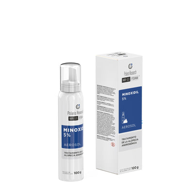Polaris Research NR11 Foam Espuma Capilar Anticaída con Minoxidil 100g.