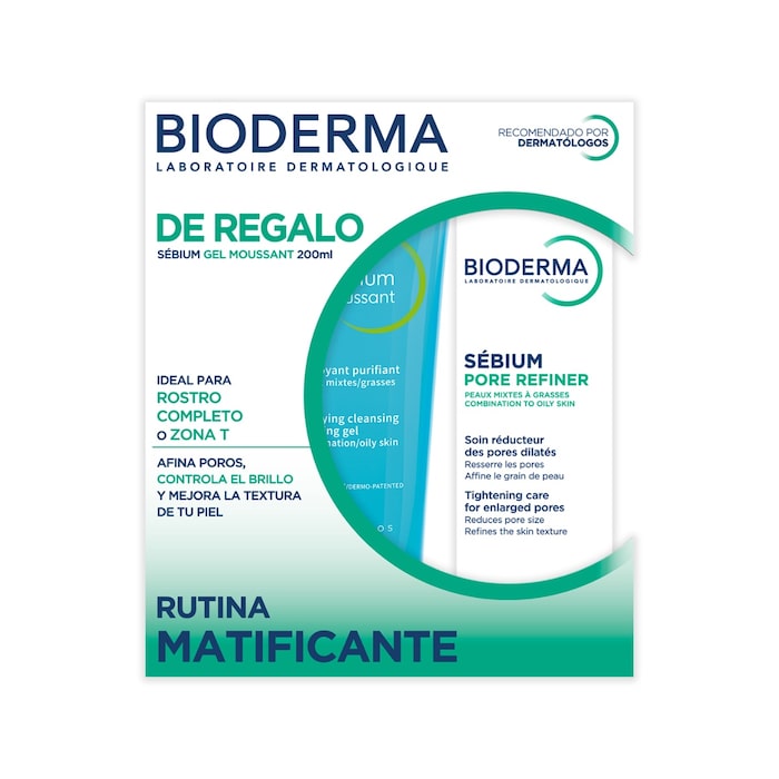 Bioderma Sébium Pore Refiner + Sébium Gel 200 ml Tubo