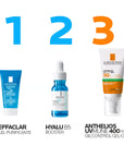 La Roche-Posay Kit Anthelios Gel-Crema Oil Control SPF 50+ 50 ml + Hyalu B5 Serum 15 ml + Effaclar Creme Moussante 15 ml