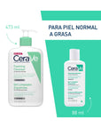CeraVe Kit Gel Limpiador Espumoso 473 ml + Gel Limpiador Espumoso 88 ml