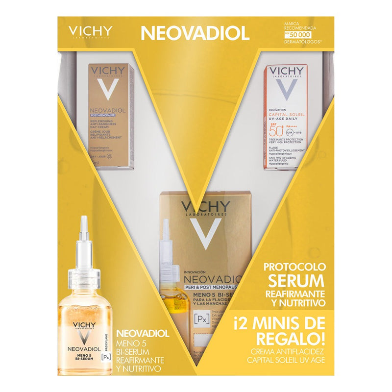 Kit Neovadiol Meno 5 Bi-Serum 30ml+ Face Uv Age Block Spf 50 3ml+Ech Neo Post Meno Day Cream 3ml