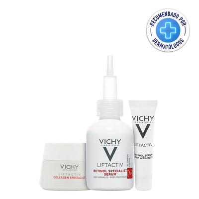 Kit Liftactiv Retinol Serum Arrugas Profundas 30ml + Liftactiv Cream Collagen