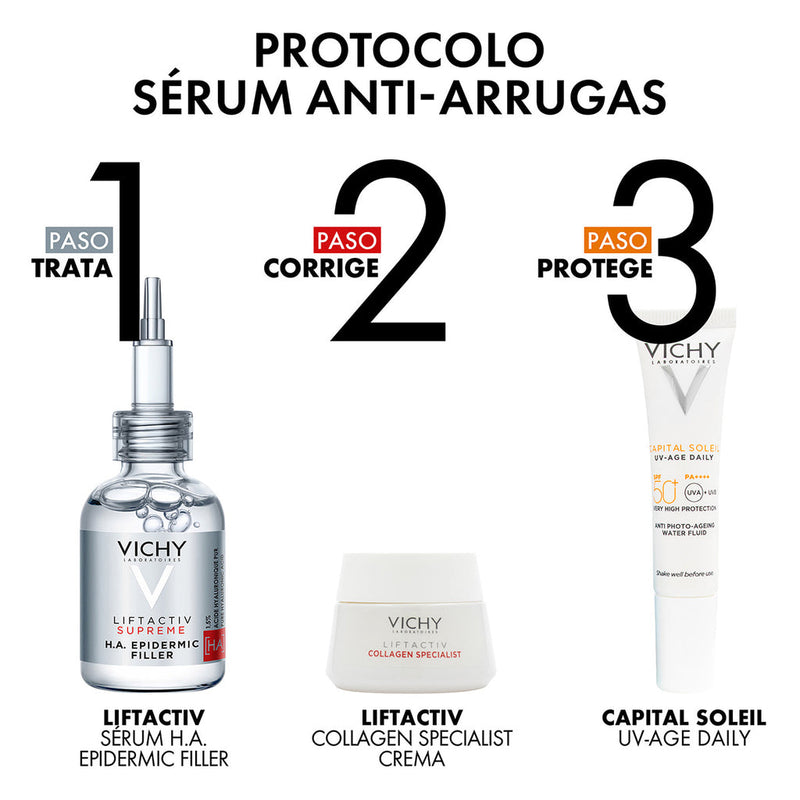 Kit-Liftactiv Supreme Epidermic Filler 30ml + Capital Solei Uv-Age Daily 15ml + Liftactiv Creme Collagen Specialist 15ml