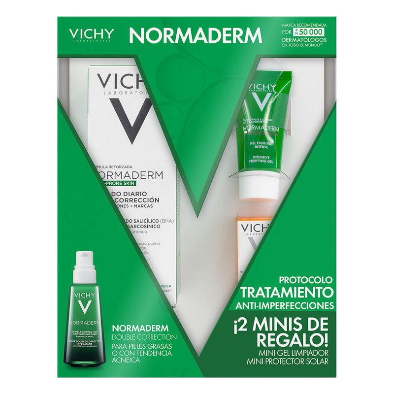 Kit-Normaderm Piel Grasa 50ml + Gel Limpiador 15 + Protector Solar Ia24 3ml