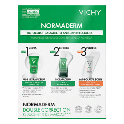 Kit-Normaderm Piel Grasa 50ml + Gel Limpiador 15 + Protector Solar Ia24 3ml