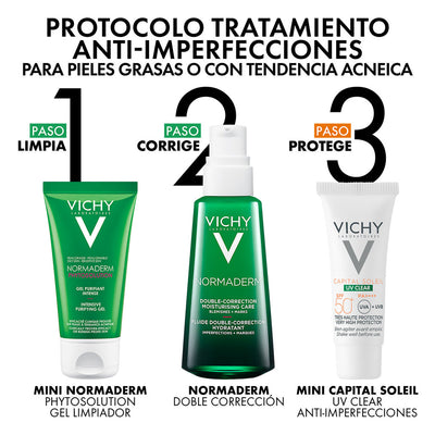 Kit-Normaderm Piel Grasa 50ml + Gel Limpiador 15 + Protector Solar Ia24 3ml