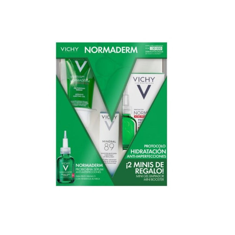 Kit Normaderm Serum 30ml + Gel Limpiador 50ml + Booster Mineral 89 10ml