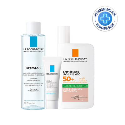 Kit Anthelios Uv Mune 400 Fluido C/C Oil Control 50ml + Effaclar Eua Micelar Ultra 50ml + Effaclar Serum Ultra Concentrado 3ml