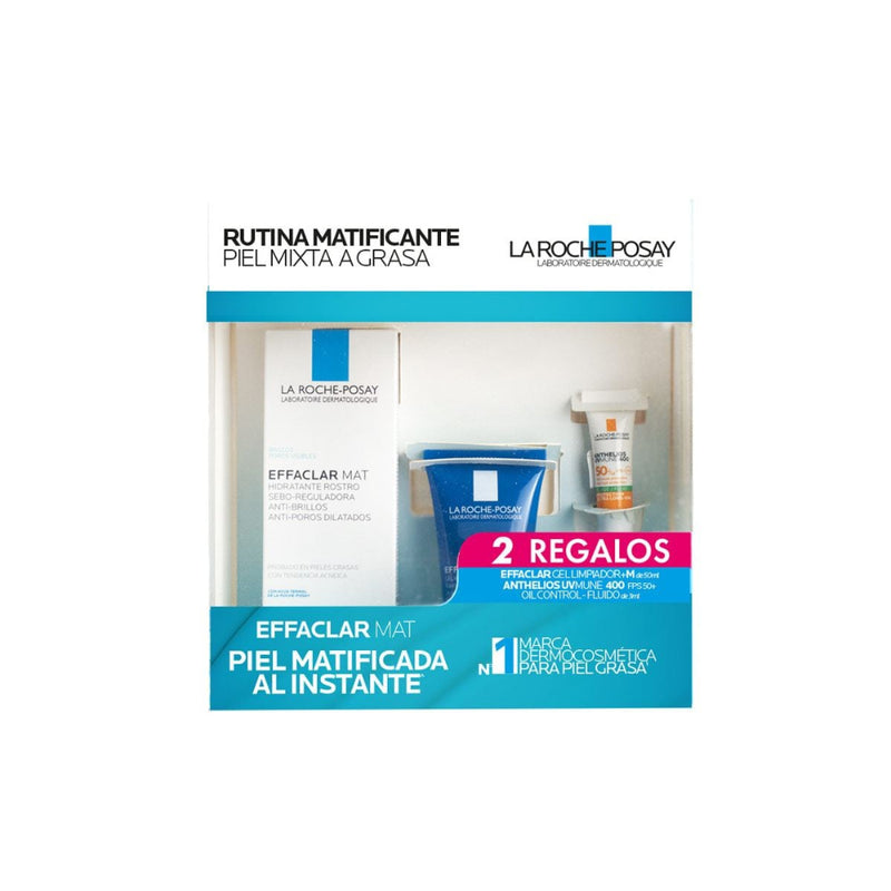 Kit Effaclar Mat 40ml + Effaclar Gel Moussant 50ml + Anthelios Uv Mune 400 3ml