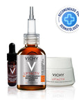 Vichy Kit Liftactiv Vitamina C Serum 20ml. + Crema Retinol Noche 15ml. + Mini Serum Activador de Luminosidad Antiedad 4ml.