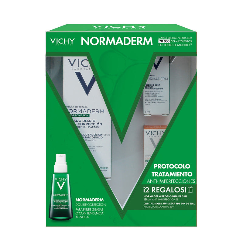 Vichy Kit Normaderm Anti-Imperfecciones 50ml. + Normaderm Sérum anti-imperfecciones 5ml. + Capital Soleil Uv-Mune Clear 3ml.