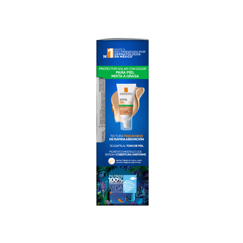 Kit-Anthelios Gel Crema Toque Seco 50+ C/C 50ml + Effaclar Agua Micelar 50ml + Hyalu B5 Serum 10ml.