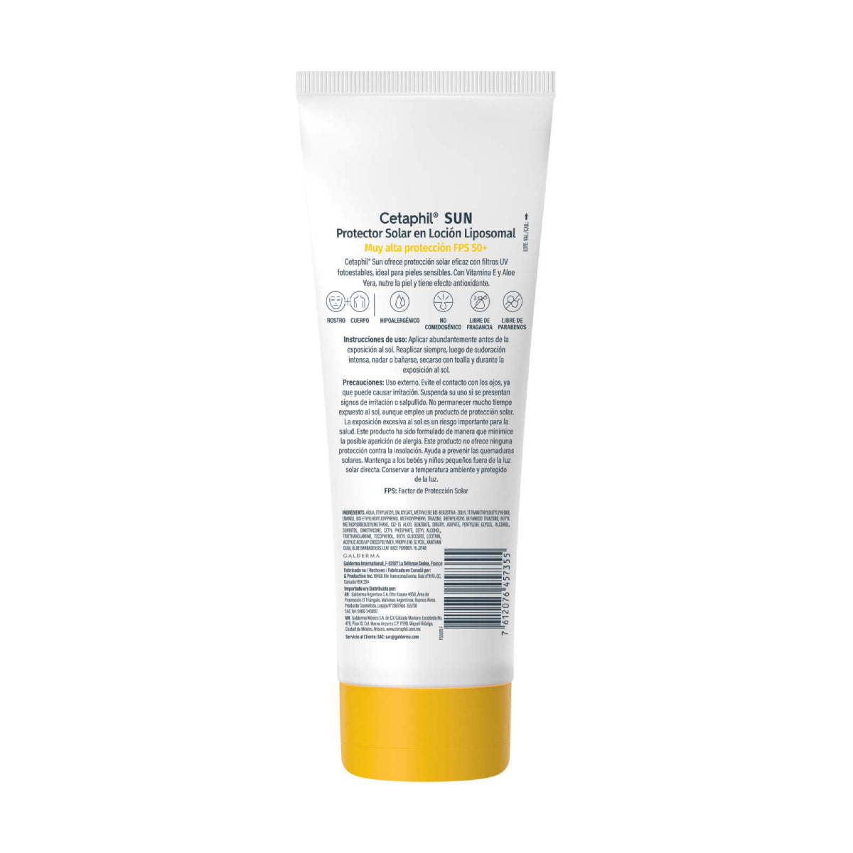 Cetaphil Sun Protector Solar FPS 50+ Loción Liposomal 100ml.