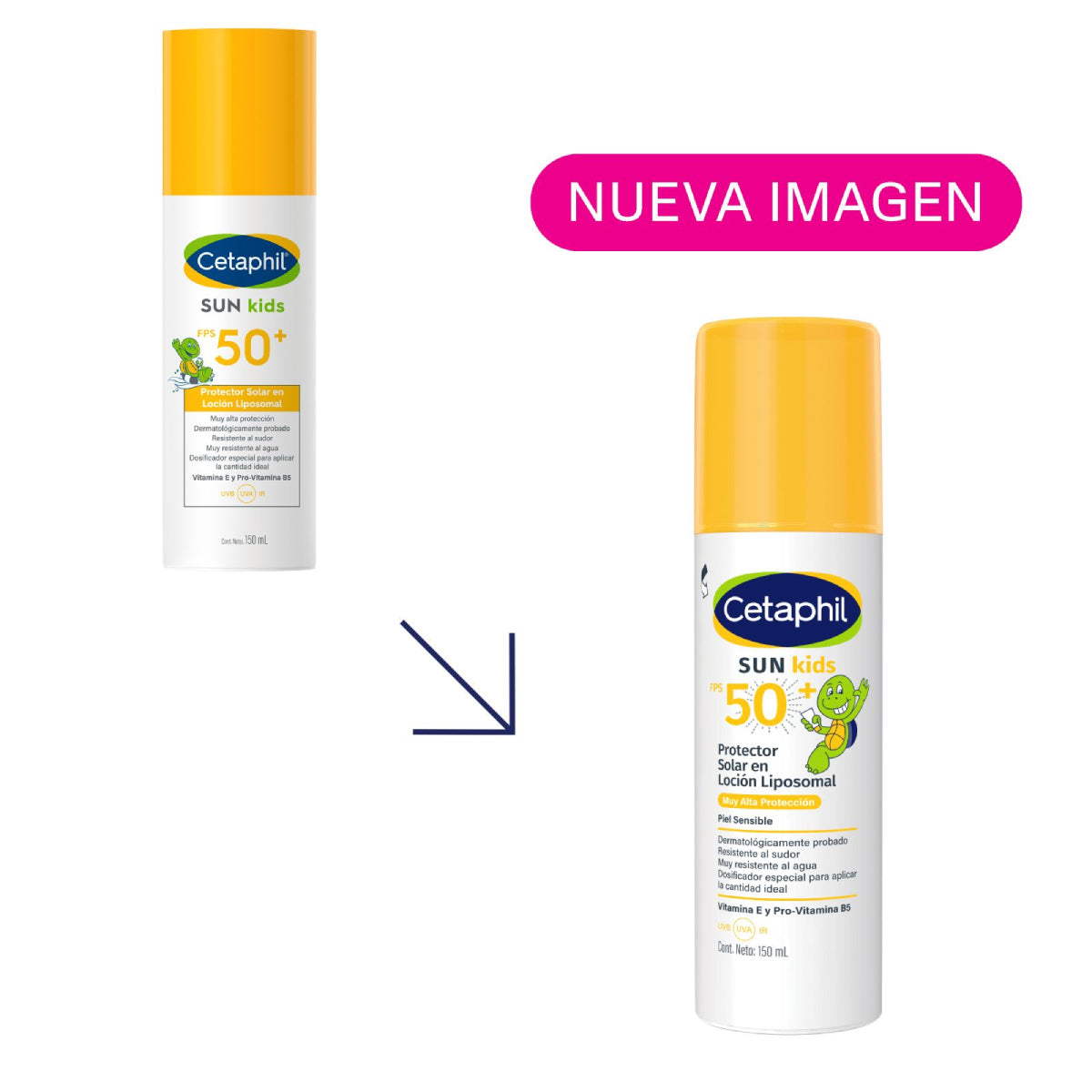 Cetaphil Sun Niños Protector Solar FPS 50+ Loción Liposomal 150ml.