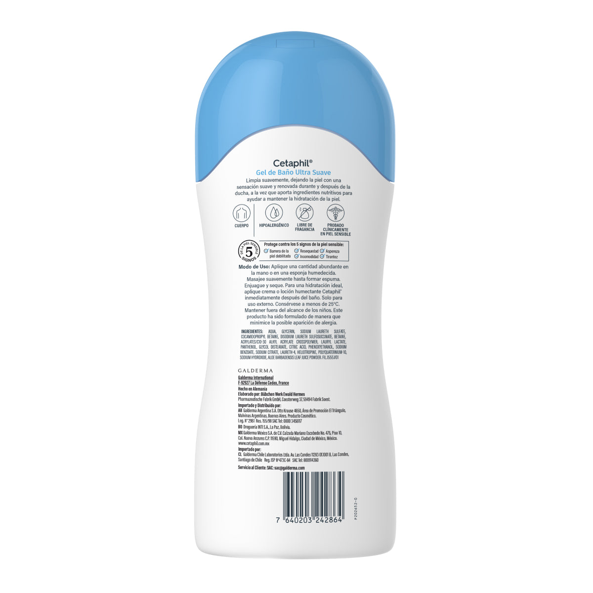 Cetaphil Gel de Baño Corporal Hidratante 500ml.