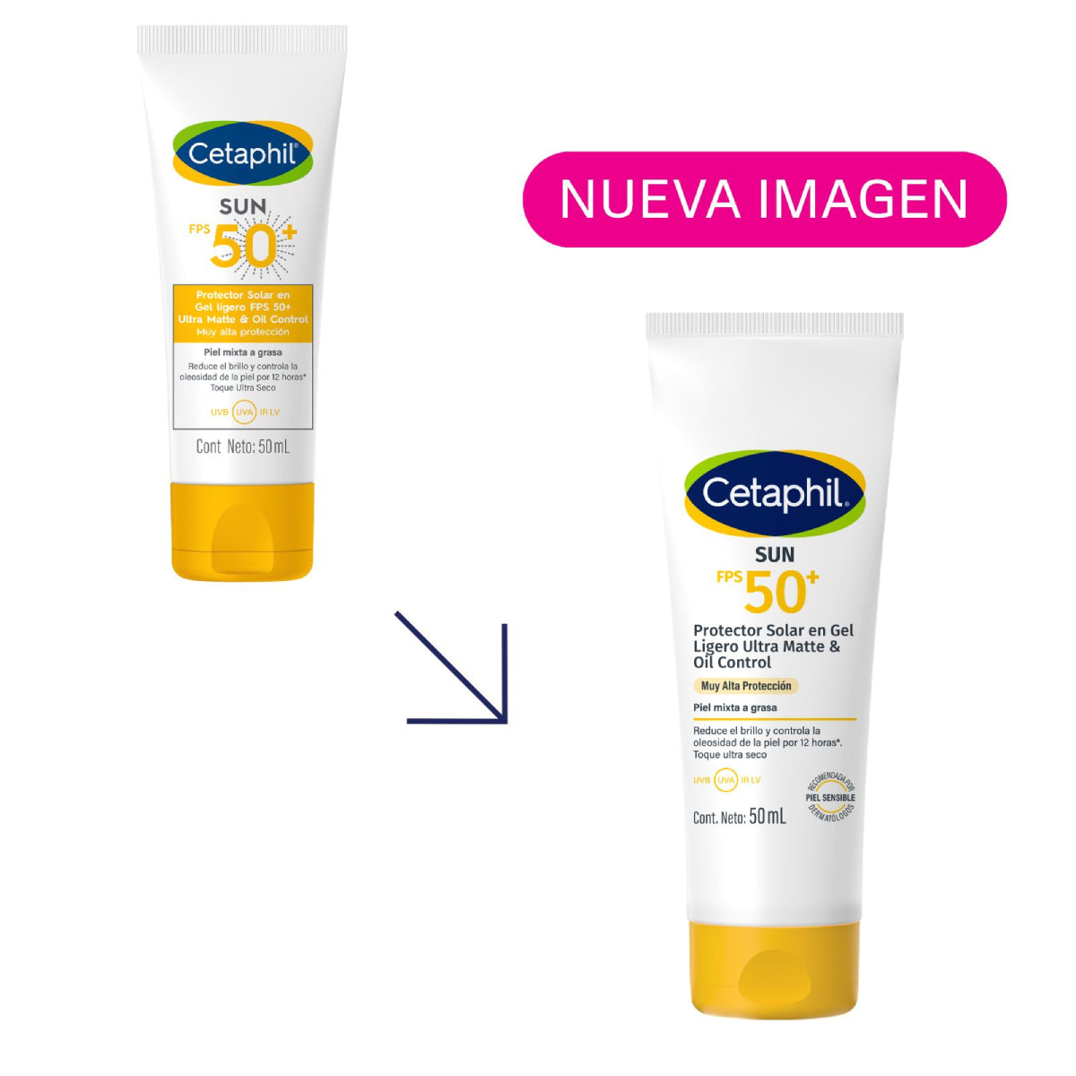 Cetaphil Sun Oil Control Protector Solar Facial FPS 50+ 50ml.