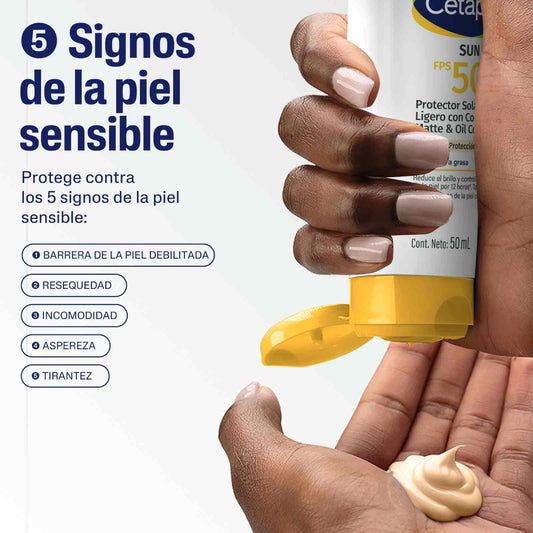 Cetaphil Sun Oil Control Protector Solar con Color FPS 50+ 50ml.