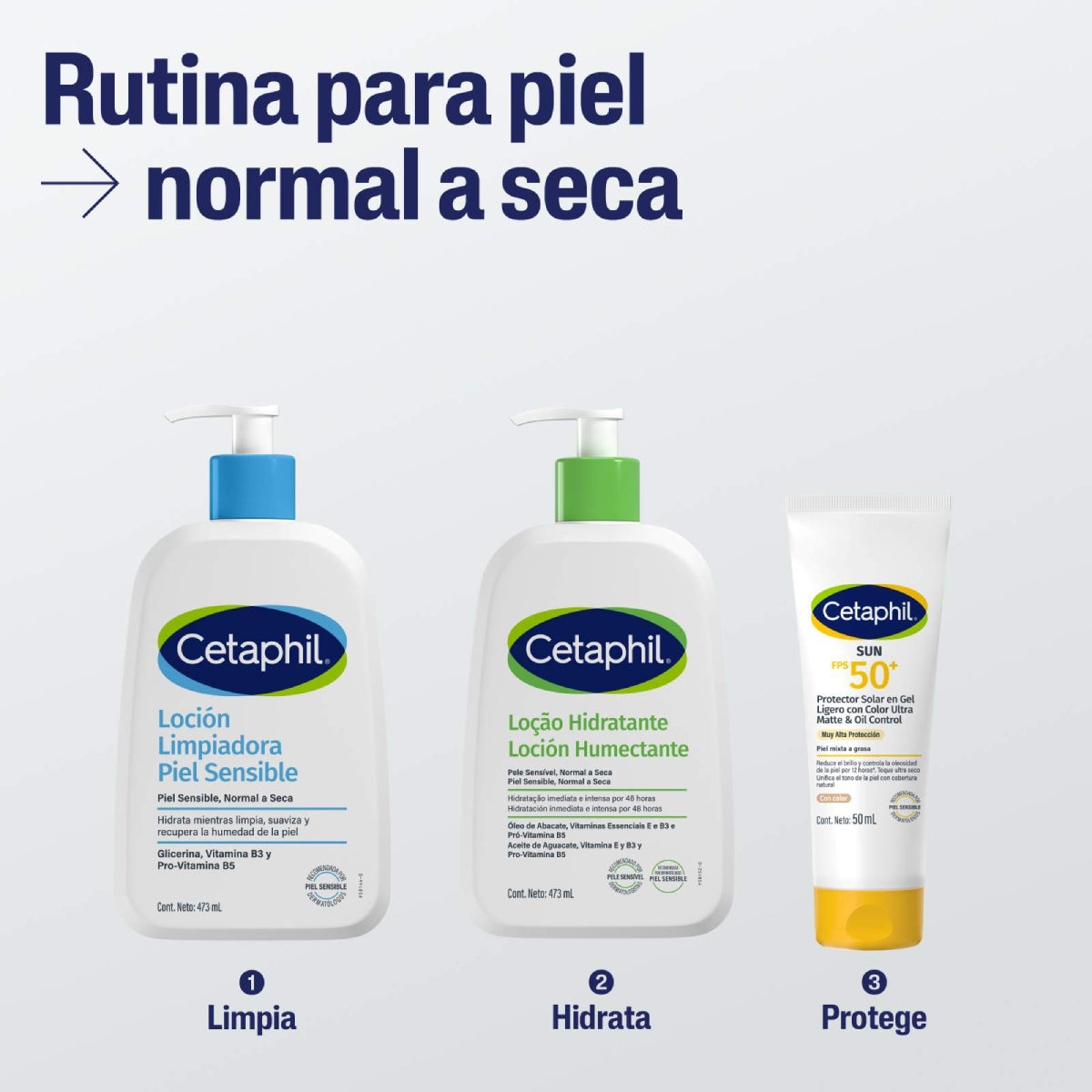 Cetaphil Sun Oil Control Protector Solar con Color FPS 50+ 50ml.