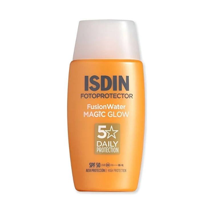 Isdin FP Fusion Water Magic Glow Fotoprotector Facial Iluminador SPF50 50ml.