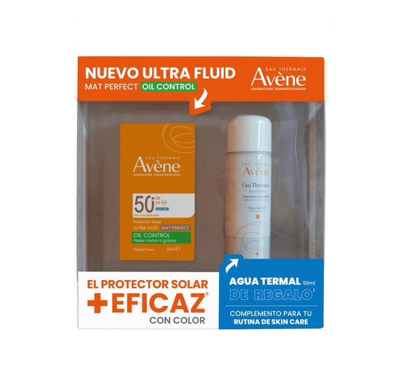 Kit-Ultra Fluid Oil Control Mat Perfect 50ml + Agua Termal 50ml