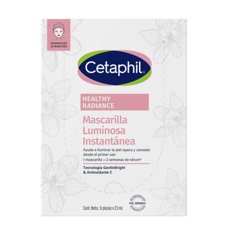 Cetaphil Healthy Radiance Mascarilla Luminosa Instantánea 6u.