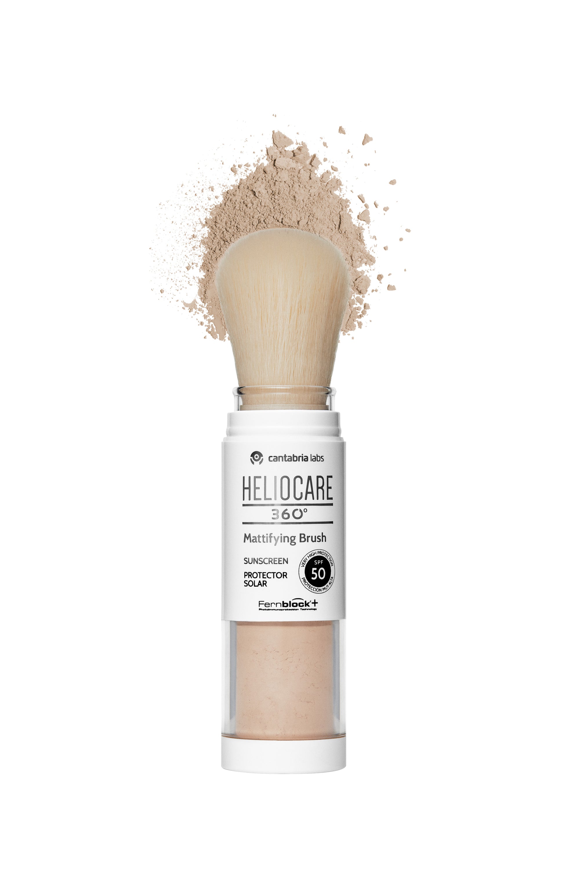 Heliocare 360° Mattifying Brush Brocha Fotoprotectora Efecto Matificante.