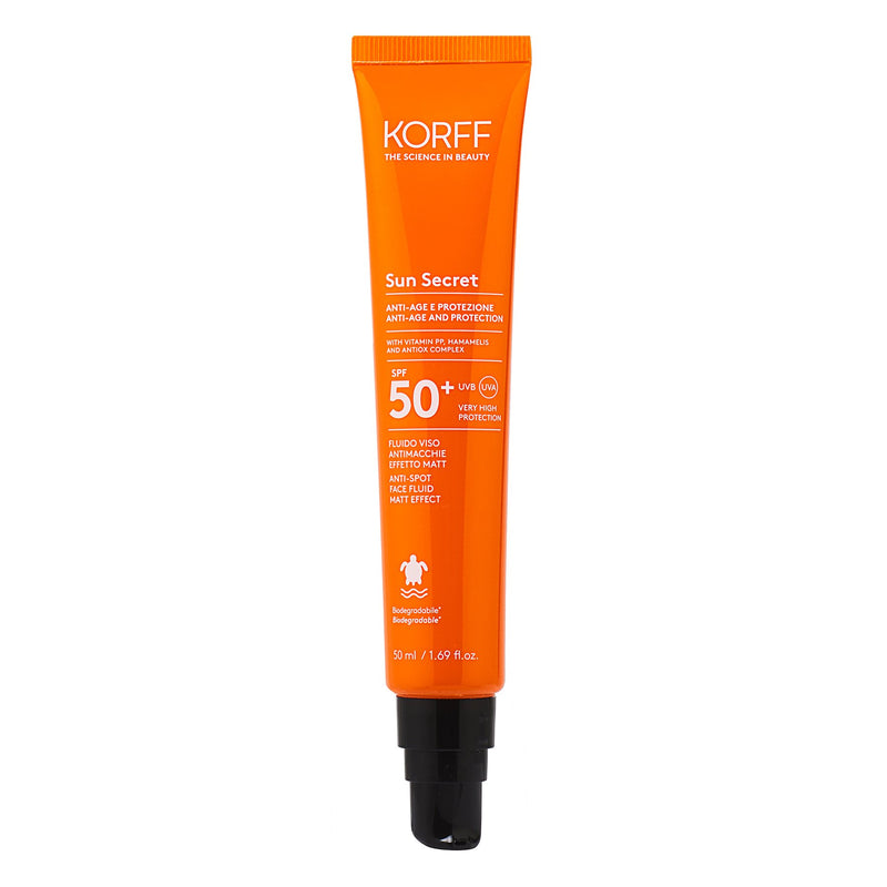 KORFF Sun Secret Anti-Age Protección Antimanchas Fluido Facial Efecto Мate Spf 50+