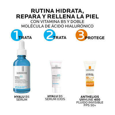 Kit Hyalu B5 Serum 30ml + Hyalu B5 Ojos 5ml + Anthelios Uv Mune 400 Fluido Invisible 3ml