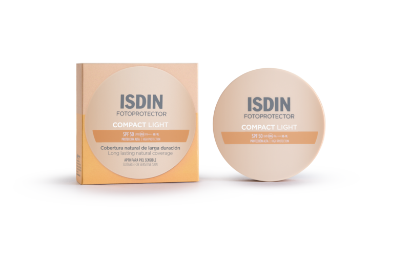 Isdin Compact Light Polvo Facial SPF50 Alta Protección 10g.