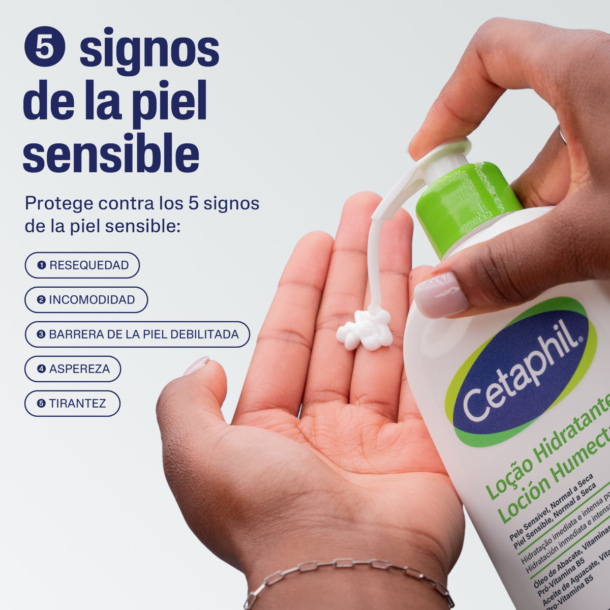 Cetaphil Loción Humectante Corporal e Hidratante para Piel Seca y Sensible 236ml.