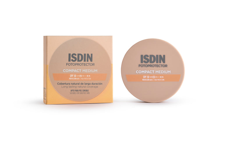 Isdin Compact Medium Polvo Facial SPF50 Alta Protección 10g.