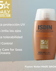ISDIN Fusion Water SPF50+ Color Bronze Fotoprotector Facial 50ml.