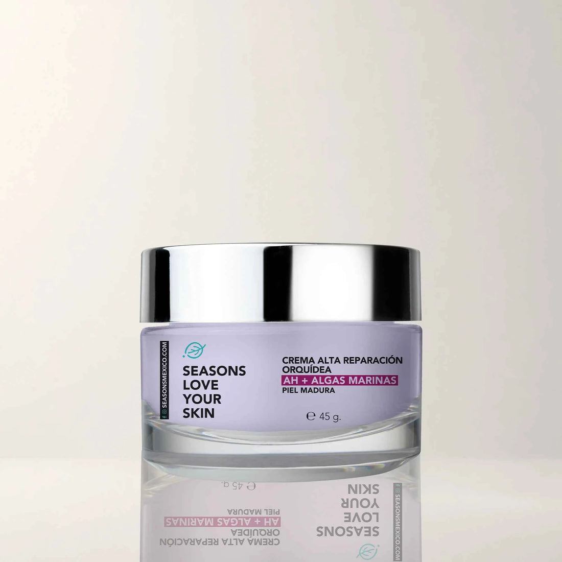 Seasons Crema Hidratante Antiedad Orquídea + Ácido Hialurónico 45 g