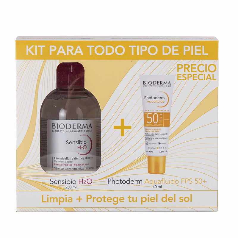 Kit-Sensibio H2O 250ml + Photoderm Aquafluido Fps50+ 40ml