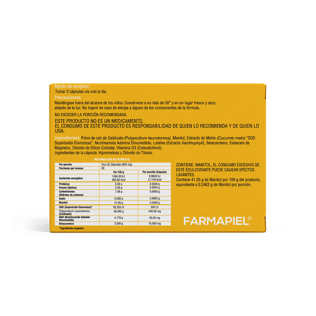 Farmapiel Sodimel S 60 Caps.