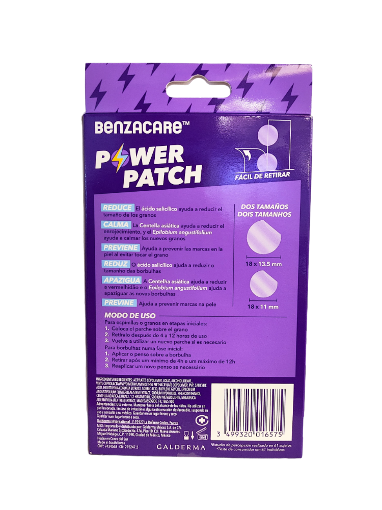 Benzacare Power Patch 36 Piezas